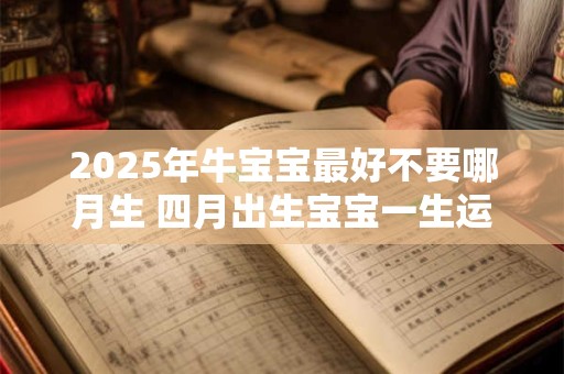 2025年牛宝宝最好不要哪月生 四月出生宝宝一生运势欠佳
