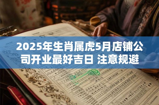2025年生肖属虎5月店铺公司开业最好吉日 注意规避相冲生肖
