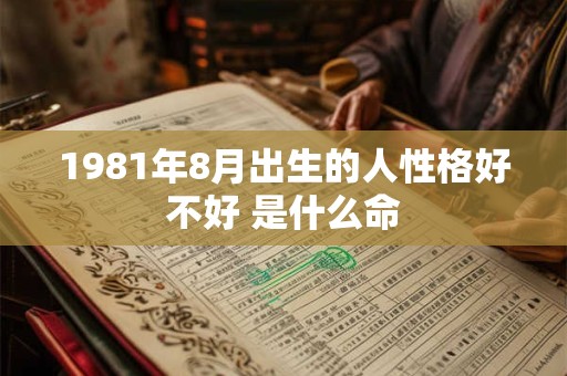 1981年8月出生的人性格好不好 是什么命