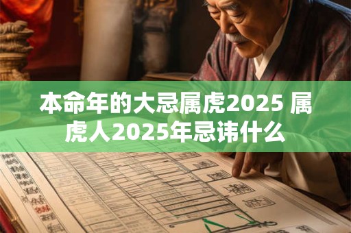 本命年的大忌属虎2025 属虎人2025年忌讳什么