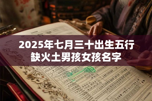 2025年七月三十出生五行缺火土男孩女孩名字