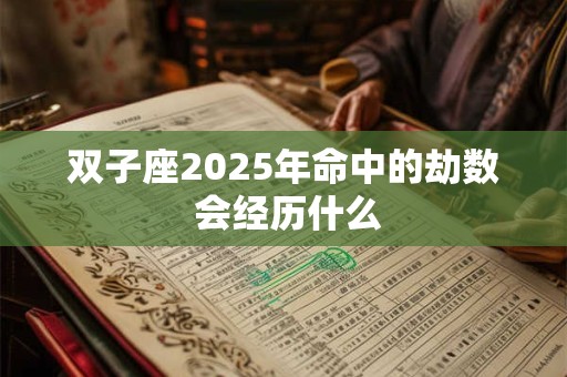 双子座2025年命中的劫数 会经历什么
