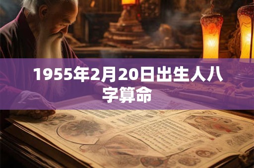 1955年2月20日出生人八字算命