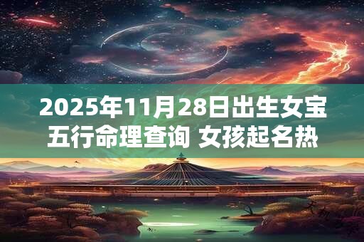 2025年11月28日出生女宝五行命理查询 女孩起名热门新款