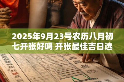 2025年9月23号农历八月初七开张好吗 开张最佳吉日选择