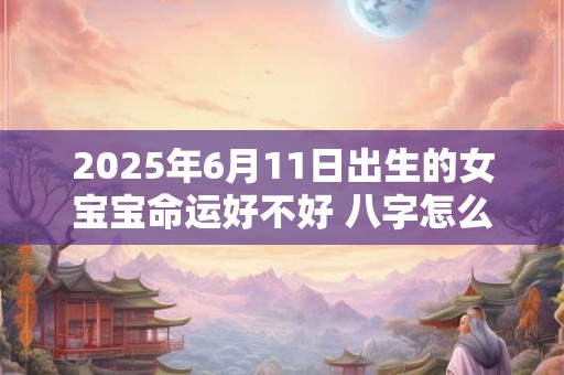 2025年6月11日出生的女宝宝命运好不好 八字怎么样