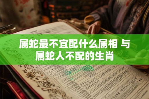 属蛇最不宜配什么属相 与属蛇人不配的生肖