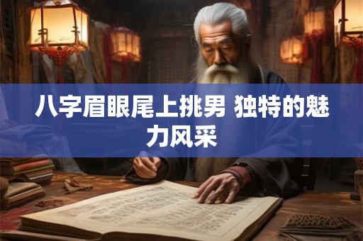 八字眉眼尾上挑男 独特的魅力风采