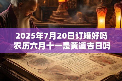2025年7月20日订婚好吗 农历六月十一是黄道吉日吗