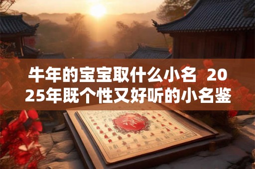 牛年的宝宝取什么小名  2025年既个性又好听的小名鉴赏