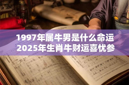 1997年属牛男是什么命运 2025年生肖牛财运喜忧参半