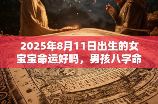 2025年8月11日出生的女宝宝命运好吗，男孩八字命运查询