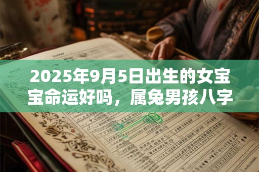 2025年9月5日出生的女宝宝命运好吗，属兔男孩八字命运查询