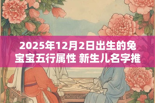 2025年12月2日出生的兔宝宝五行属性 新生儿名字推荐