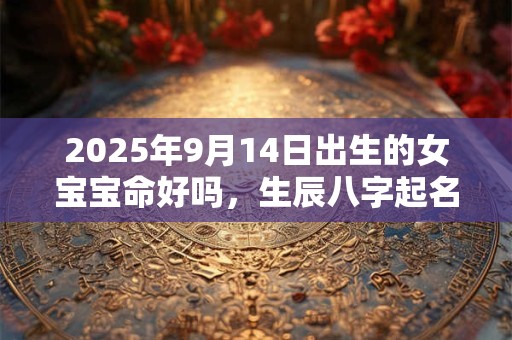 2025年9月14日出生的女宝宝命好吗，生辰八字起名字