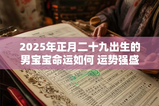 2025年正月二十九出生的男宝宝命运如何 运势强盛有好命