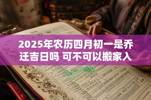 2025年农历四月初一是乔迁吉日吗 可不可以搬家入宅