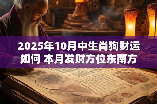 详细阅读:2025年10月中生肖狗财运如何 本月发财方位东南方 2025年10月中生肖狗财运如何 本月发财方位东南方