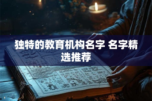独特的教育机构名字 名字精选推荐