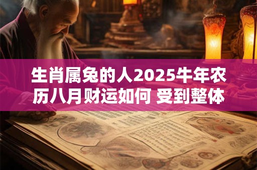 生肖属兔的人2025牛年农历八月财运如何 受到整体运势连累
