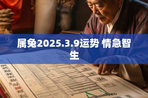 属兔2026.3.9运势 情急智生 属兔2026.3.9运势 情急智生