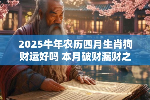 2025牛年农历四月生肖狗财运好吗 本月破财漏财之事常出