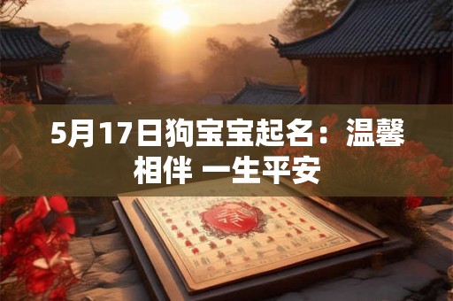 5月17日狗宝宝起名:温馨相伴 一生平安 5月17日狗宝宝起名:温馨相伴 一生平安
