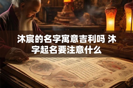 沐宸的名字寓意吉利吗 沐字起名要注意什么