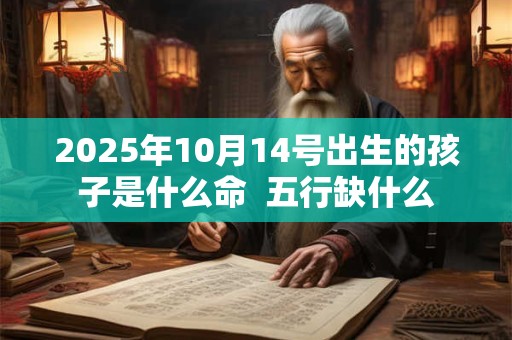 详细阅读:2025年10月14号出生的孩子是什么命 五行缺什么 2025年10月14号出生的孩子是什么命 五行缺什么