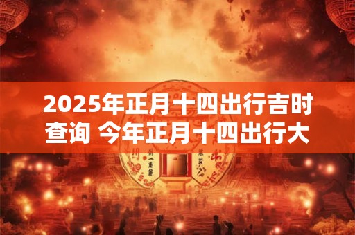 2025年正月十四出行吉时查询 今年正月十四出行大利方向在哪