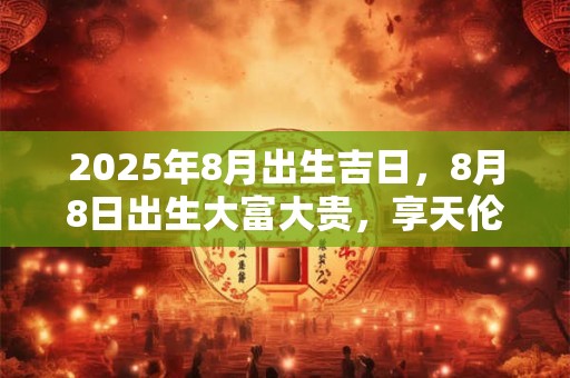 2025年8月出生吉日，8月8日出生大富大贵，享天伦之乐