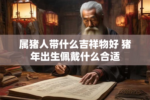 属猪人带什么吉祥物好 猪年出生佩戴什么合适