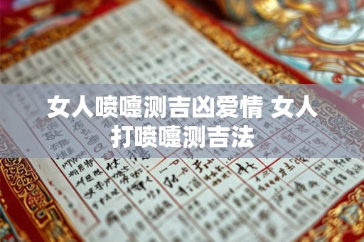 女人喷嚏测吉凶爱情 女人打喷嚏测吉法