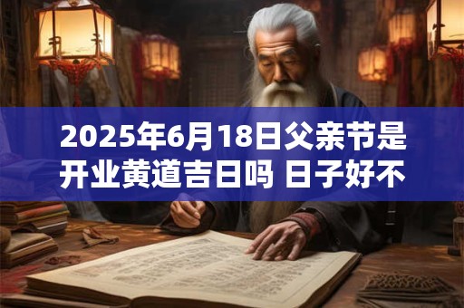 2025年6月18日父亲节是开业黄道吉日吗 日子好不好