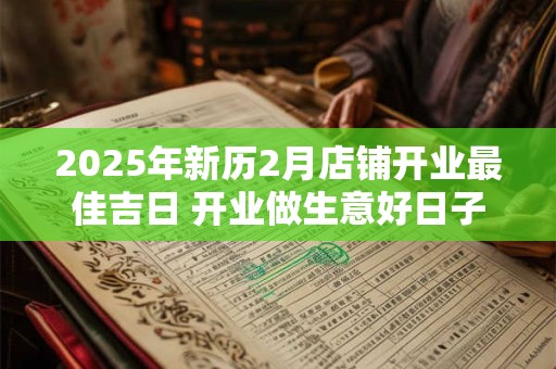 2025年新历2月店铺开业最佳吉日 开业做生意好日子