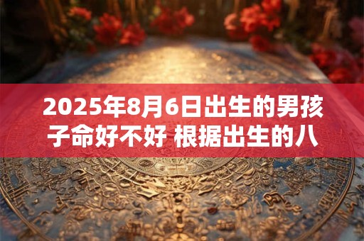 2025年8月6日出生的男孩子命好不好 根据出生的八字取名字