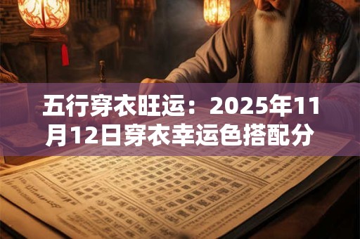 五行穿衣旺运：2025年11月12日穿衣幸运色搭配分享