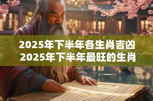 2025年下半年各生肖吉凶 2025年下半年最旺的生肖