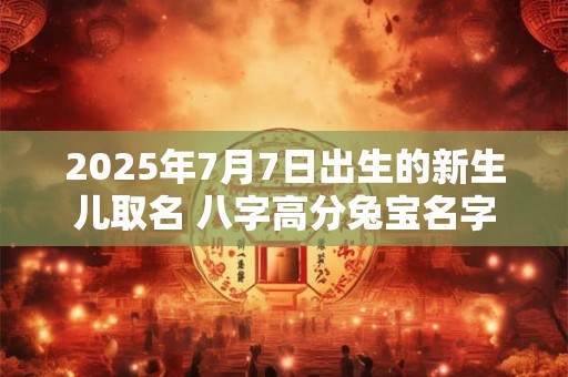 2025年7月7日出生的新生儿取名 八字高分兔宝名字
