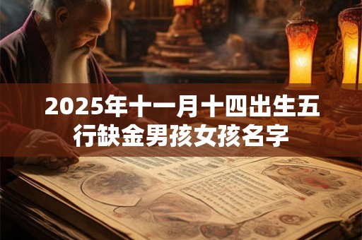 2025年十一月十四出生五行缺金男孩女孩名字