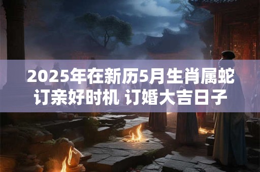 2025年在新历5月生肖属蛇订亲好时机 订婚大吉日子