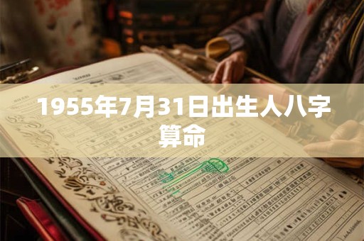 1955年7月31日出生人八字算命