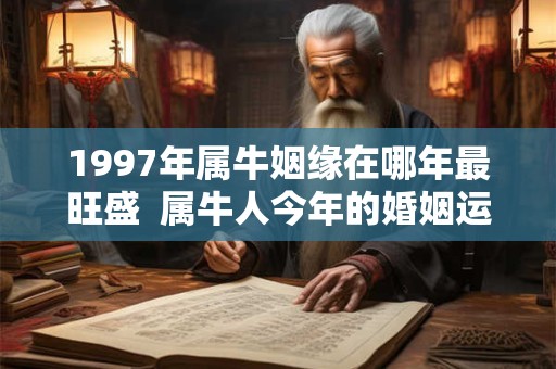 1997年属牛姻缘在哪年最旺盛  属牛人今年的婚姻运势