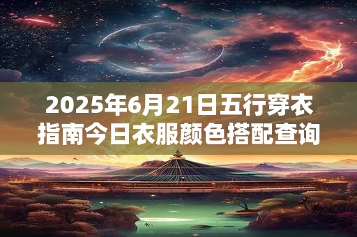 2025年6月21日五行穿衣指南今日衣服颜色搭配查询