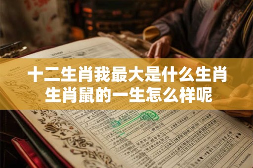 十二生肖我最大是什么生肖 生肖鼠的一生怎么样呢 十二生肖我最大是什么生肖 生肖鼠的一生怎么样呢
