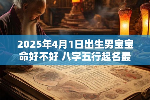2025年4月1日出生男宝宝命好不好 八字五行起名最全款