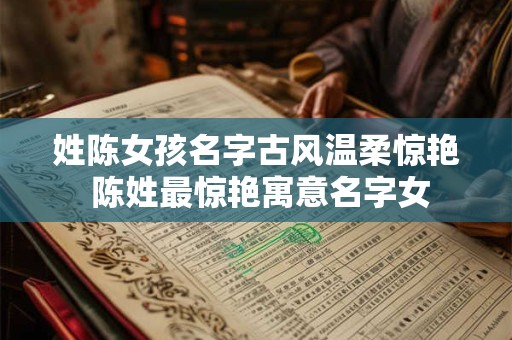 姓陈女孩名字古风温柔惊艳 陈姓最惊艳寓意名字女 姓陈女孩名字古风温柔惊艳 陈姓最惊艳寓意名字女