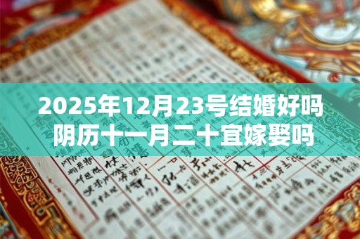2025年12月23号结婚好吗 阴历十一月二十宜嫁娶吗
