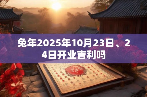 兔年2025年10月23日、24日开业吉利吗