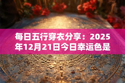 每日五行穿衣分享：2025年12月21日今日幸运色是什么